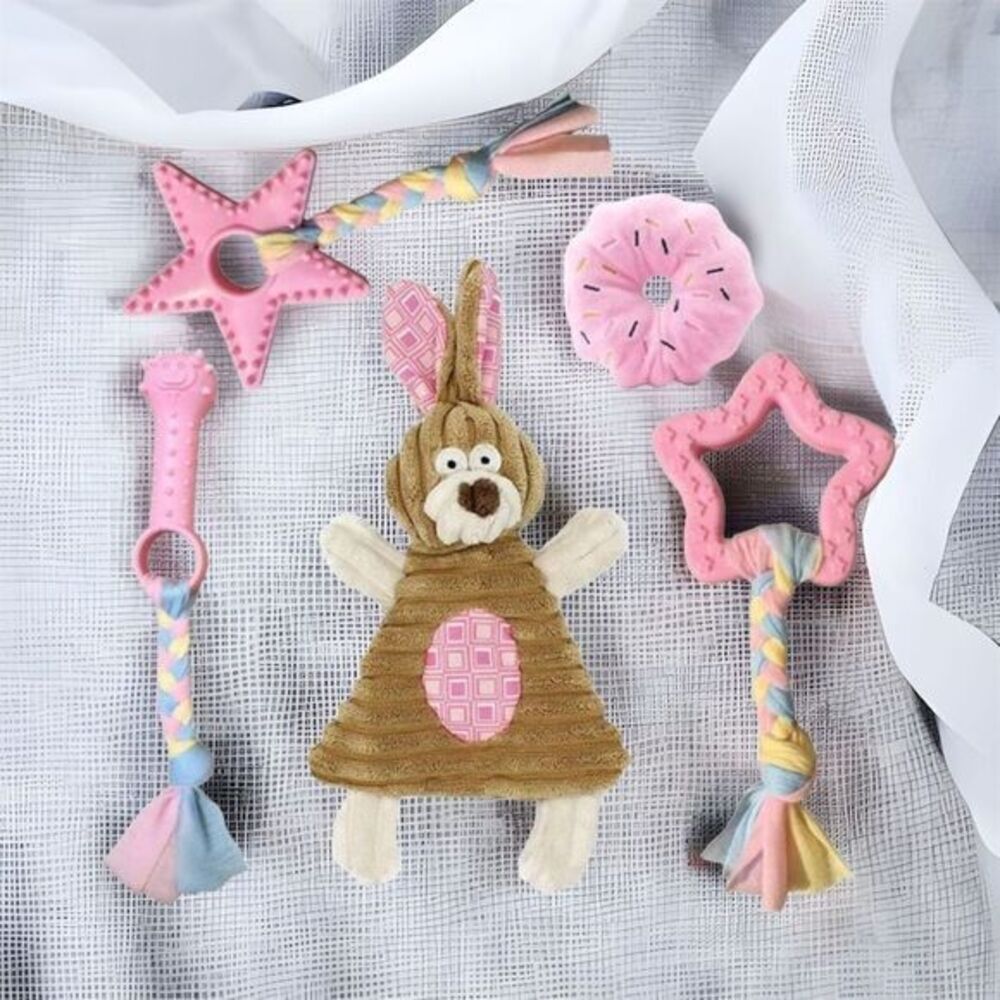 Pink Girl Dog Puppy Toys‎ for Teething, Puppy Chew Toys for Small Dogs, Dog Toys
